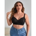 thumbnail image 4 of Plus Contrast Lace Wireless Bra, 4 of 4
