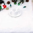 thumbnail image 4 of Hbdhejl Table Flag White Plush Table Flag Dining Room Family Table Decorative Cloth White Snowflake Decorative Table Flag, 4 of 5