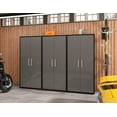 thumbnail image 2 of Manhattan Comfort Eiffel 3-Piece Engineered Wood Storage Cabinets in Gray, 2 of 10