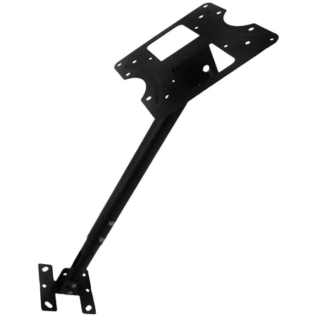 UPOUART Black Wall Mounted TV Bracket with 90 Degree Vertical Tilt and Adjustable Lifting for Secure TV Installation
