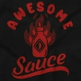 thumbnail image 2 of Funny Awesome Flaming Hot Sauce Joke Men's Graphic T Shirt Tees Brisco Brands X, 2 of 6