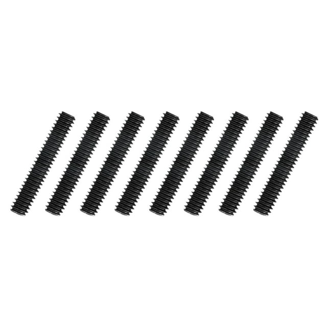 8Pcs Fully All Threaded Rod, 1/4" Thread 20 Pitch 1-1/2" Length Carbon Steel Long Threaded Screw