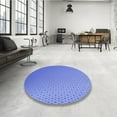 thumbnail image 4 of Ahgly Company Machine Washable Indoor Square Transitional Sky Blue Area Rugs, 8' Square, 4 of 7