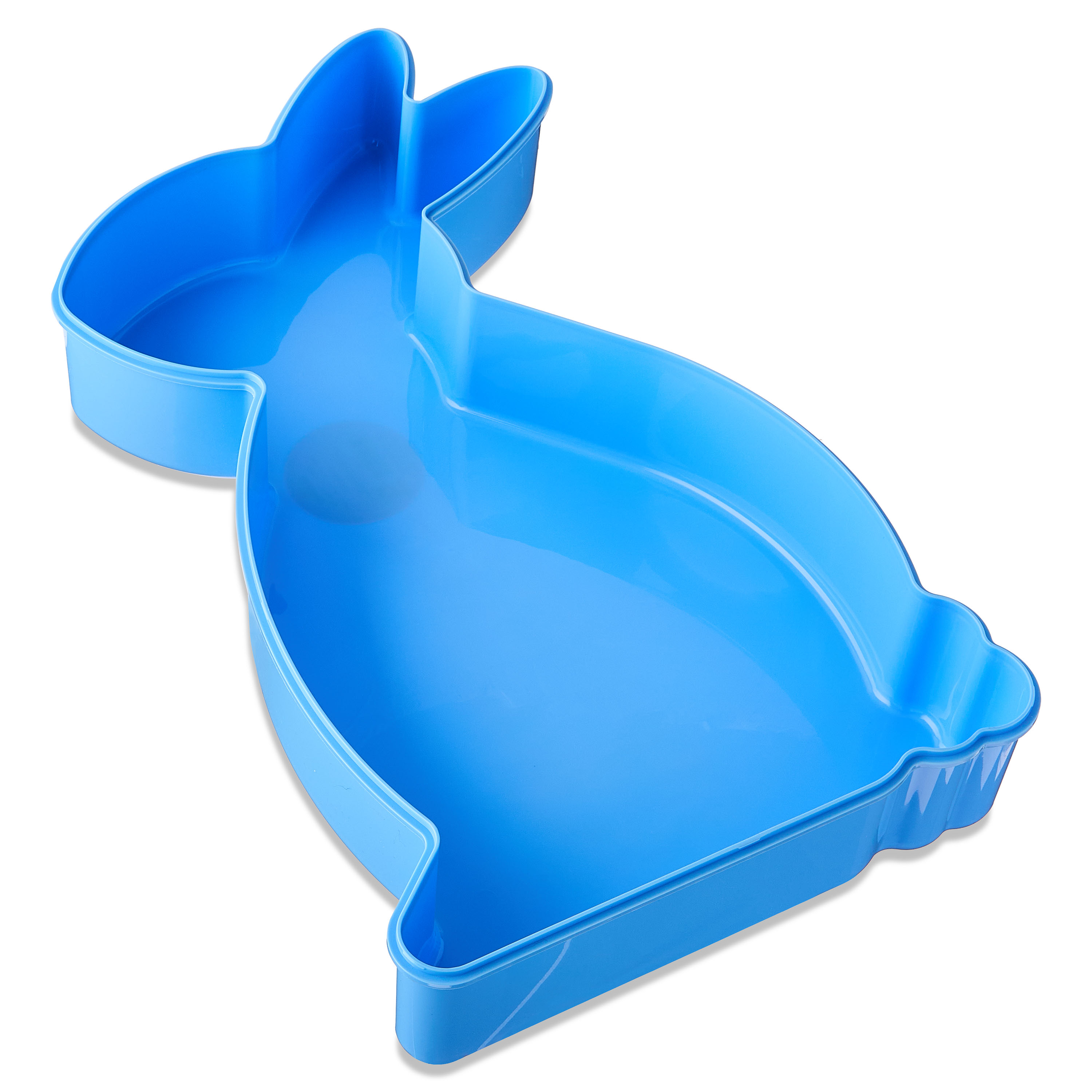 Plastic Bunny Shape Container Blue