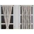 thumbnail image 3 of Warm Home Designs Pair of 2 Gold Linen Lace French Door Curtains. 30 Inch Wide by 72 Inches Long. Doorway Sidelight Curtains Come with 2 Matching Tie-Backs. ROS Linen 30 x 72, 3 of 6