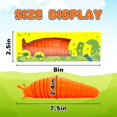 thumbnail image 3 of Fidget Slug 3d Impreso Articulado Sticky Stretch Slug Fidget Trick Toy Juguetes sensoriales para babosas articuladas autistas - Fidget Toygreen, 3 of 5