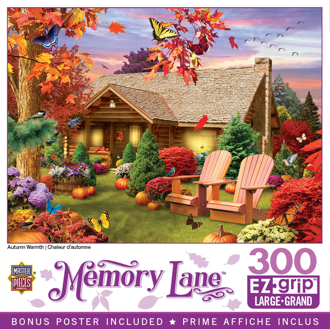 MasterPieces 300 Piece EZ Grip Jigsaw Puzzle - Autumn Warmth - 18'x24'