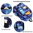 thumbnail image 4 of Mochila para portátil Hidds, mochila escolar de 16 pulgadas para niñas Galaxy Blue, 4 of 6