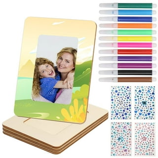Decorate Your Own Kids Picture Frame Craft Kit – Gift for 6 Year Old Girl,  Gift for 7 Year Old Girl – Fun DIY Craft Kits for Girls Ages 6-8 Years Old