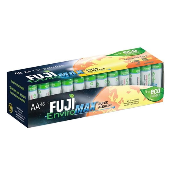 Fuji Batteries 4300SP48 Enviro Max AA Digital Alkaline Batteries - Pack of 48