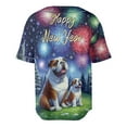 thumbnail image 2 of Happy New Year Bulldog Family Cheer Winter Midnight Firework All Over Print 3D Baseball Shirt Dog Lover Gifts Idea Softball Sport - 02025, 2 of 6