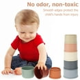 thumbnail image 3 of OUSITAID 8pcs Stacking Cups Toy for Kids  Pre-school Learning Toy Stacking Tower Pyramid Education Develop Building Cup Toy Smooth Edge Stacking Cups for 6 Month+ Toddlers Boys Girls, 3 of 8