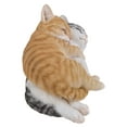 thumbnail image 3 of Garden Decor Animal Statue Orange & Grey Tabby Cats Sleeping, 3 of 5