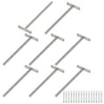 thumbnail image 1 of Uxcell 8-Pack Soportes de Estante Flotante, Soportes de Estante Ciegos de 8 Pulgadas con Tornillos Incluidos [Níquel], 1 of 6