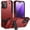 Rose Red, variant on Petocase for iPhone 15 Pro Case,Heavy Duty Shockproof Full Body Protective Phone Cover,Built in Ring Holder Kickstand,Green