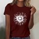 thumbnail image 2 of Tops Cortos para las Mujeres Blusas Impresas Manga Corta Cuello Redondo, Tops de Blusa para las Mujeres Primavera Verano Casual, 2 of 4