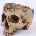 thumbnail image 2 of Resina hecha a mano calavera decoración maceta réplica esqueleto figurita colección ampliamente utilizada decoración de Halloween espécimen regalo único Inevent HA011444-00B, 2 of 7