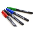 thumbnail image 3 of BAZIC Permanent Marker Fine Line Assorted Color Markers (5/Pack), 2-Packs, 3 of 7