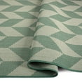 thumbnail image 5 of Nicole Miller New York Patio Country Calla Contemporary Herringbone Indoor/Outdoor Area Rug, Beige/Green, 6'6"x9'2", 5 of 9