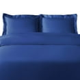 thumbnail image 2 of BNM 300 TC Rayon From Bamboo Duvet Cover Set, King/ Cal King, Smoke Blue, 2 of 5