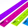 thumbnail image 3 of BAZIC Plastic Ruler 12"" (30cm) w/Multiplication Table, Inches Centimeter Measuring Drafting Rulers, for Students School Supplies (4/Pack), 1-Pack, 3 of 5