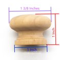 thumbnail image 4 of Perillas de madera WEICHUAN, paquete de 30, redondas, sin terminar, 3,5 cm x 2,5 cm, 4 of 7