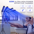 thumbnail image 2 of 4-Head Tanning Lamp Light for Home Use with Adjustable Stand Blue Light for Indoor, 2 of 5