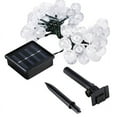 thumbnail image 6 of Perfect Holiday 30 LED Solar String Lights,Waterproof with Bubble Design Bulbs for Outdoor Home decor, Christmas, Parties, Garden - Multicolor, 6 of 12