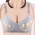 thumbnail image 2 of Ecqkame Womens Bras Solid Color Stretchy Lightly Comft Breathable Adjustable Straps Seamless Wireless Bras Gray XL on Clearance, 2 of 5