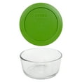 thumbnail image 2 of Pyrex Simply Store 7200 2-Cup Glass Storage Bowl w/ 7200-PC 2-Cup Lawn Green Lid Cover (4-Pack), 2 of 5