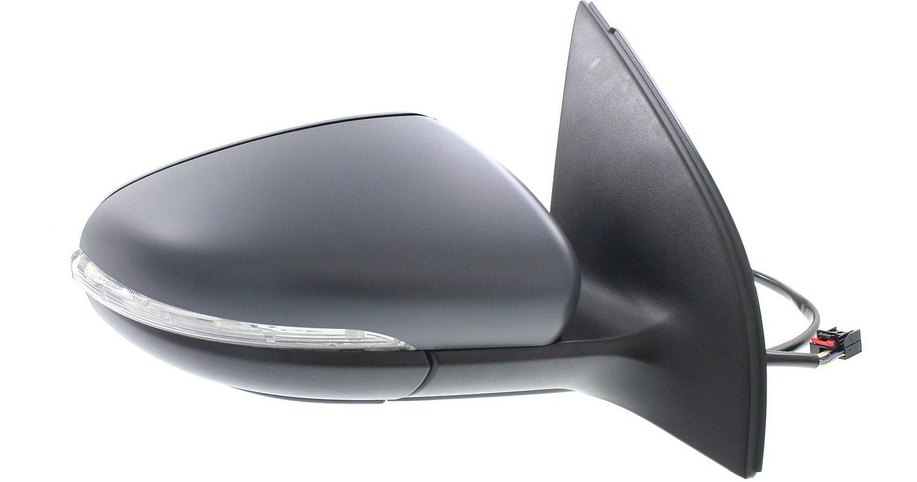 Mirror Compatible With 2010-2014 Volkswagen GTI 2012-2013 Golf R Right Passenger Side Heated In-housing Signal Light Paintable Kool-Vue