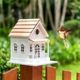 thumbnail image 7 of Vandue Modern Wooden Wild Bird Nesting Box with Pre Installed Mounting Post, 7 of 7