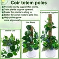 thumbnail image 7 of LANNEY Indoor Monstera Houseplant Stakes, Moss Poles for Garden, Coir Totem Sticks, 4 Pack, Brown, 7 of 7