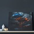thumbnail image 3 of Logiee Blue and Red Roses Artwork Print Canvas Wall Art ,Art Poster,Canvas Decorative Picture,Decor Wall Pictures for Living Room Bedroom Bathroom,Ready to Hang, 3 of 6