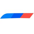 thumbnail image 1 of Baohd Reflective M-Colored Stripe Decal Sticker for BMW Exterior Decoration Trunk Side Skirt Bumper Sticker, 1 of 5