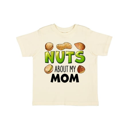 

Inktastic Nuts About My Mom Peanut Almond Pistachio Gift Toddler Boy or Toddler Girl T-Shirt