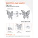 thumbnail image 5 of Pendientes de Mariposa Silvora de Plata Esterlina con Circonita Brillante, 5 of 8