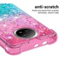thumbnail image 4 of for Xiaomi Redmi Note 9 5G Case, Creativity Clear Quicksand Glitter Flowing Liquid Floating Soft TPU Case w/Stand Bling Diamond Sparkle Phone Cover for Xiaomi Redmi Note 9 5G JB Powder Blue, 4 of 14