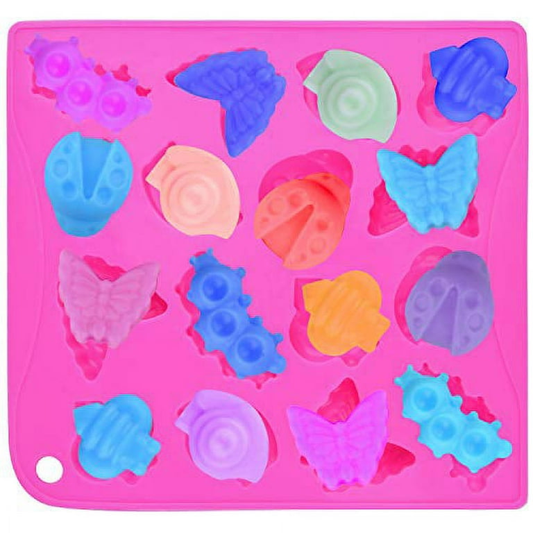 Heytea 2 Pcs Butterfly Mold Silicone Butterfly Shape Butterfly Ice Cube  Tray Silicone Wax Melt Molds Chocolate Candy Baking Molds, Non-stick  Chocolate