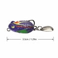 thumbnail image 2 of YSBDLQE Topwater Frog Fishing Lures - Hollow Soft Bass Fishing Lures and Fly Fishing Flies Style, Long Casting Fishing Tackle for Snakehead,A, 2 of 5