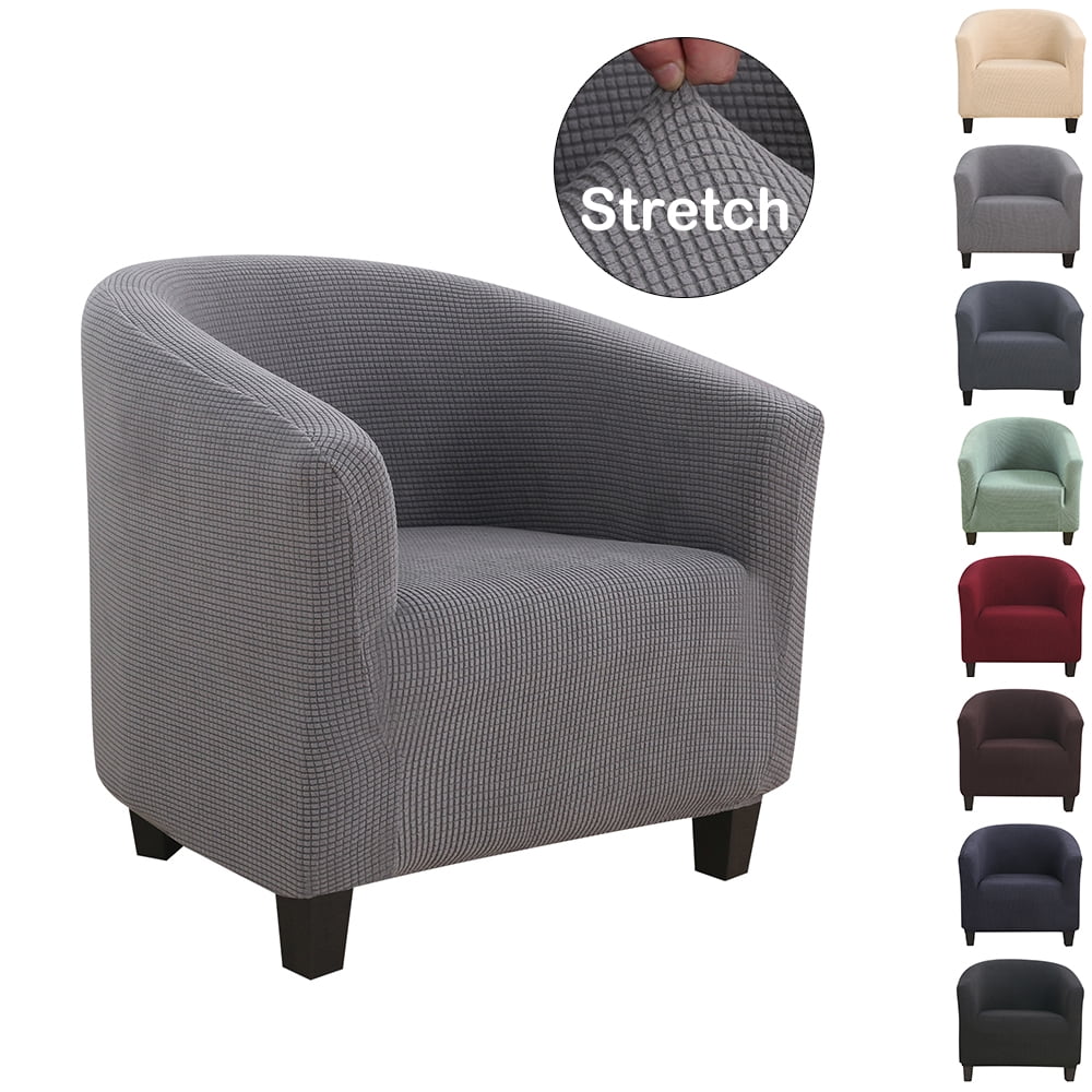 Rosnek Jacquard Tub Chair Slipcover 2Piece High Stretch Removable Club
