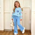 thumbnail image 6 of Cethrio Girls Casual Outfit Sets, Spring Fall Fashion Long Sleeve 2 Piece Girls' Clothing Sets Light Blue Size 13-14 T, 6 of 7