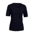 thumbnail image 1 of EDWARDS Pull à Col Rond à Manches Courtes pour Femmes--7055,7055,Marine,4XL, 1 of 1