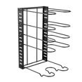 thumbnail image 3 of Estante para sartenes de 8 capas, ajustable, estable, con gran capacidad de carga, color negro, 3 of 14