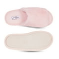 thumbnail image 6 of Jessica Simpson Womens Plush Faux Fur Fuzzy Slide On Open Toe Slipper with Memory Foam, 6 of 9