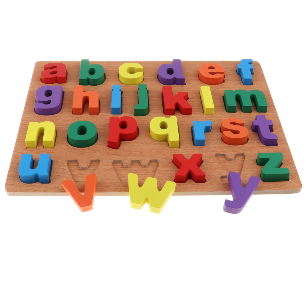 Early Educational Learning Wooden Puzzle Hand Grab Board Jigsaw Baby Toys 