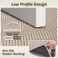 thumbnail image 4 of FEELHOME Door Mats for Inside 17"x30" Non Slip Rubber Welcome Mat for Inside Low-Profile Dirt Trapper Indoor Door Mats for Entryway Absorbent Washable Entry Rug Floor Mats Modern Herringbone Beige, 4 of 8
