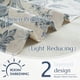 thumbnail image 4 of Cortina de Visillo Jinchan Floral de Lino para Cocina 40x120cm Azul, 4 of 9