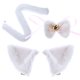 thumbnail image 1 of 1 set Cat Fancy Dress Gat Orears Play Clip Bow Pie ​​Tail Cosplay Performance Props, 1 of 5