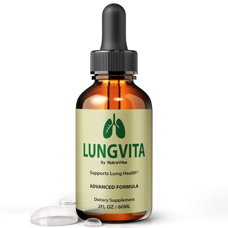 Lungvita Drops – Respiratory Support Formula for Soothing Breathing Comfort & Daily Wellness | Easy-to-Use Liquid for Everyday Use (30 Servings)